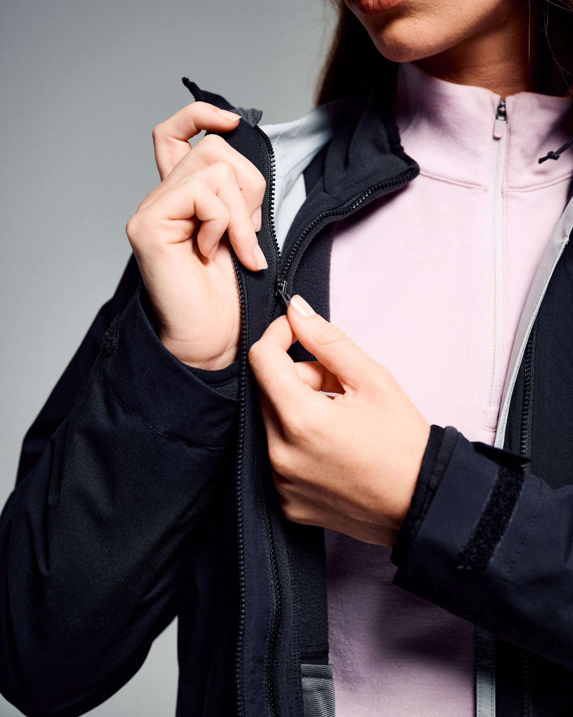 Women's Trailhead 3in1 Rain Hooded Jacket - Black Stingray - Image 5