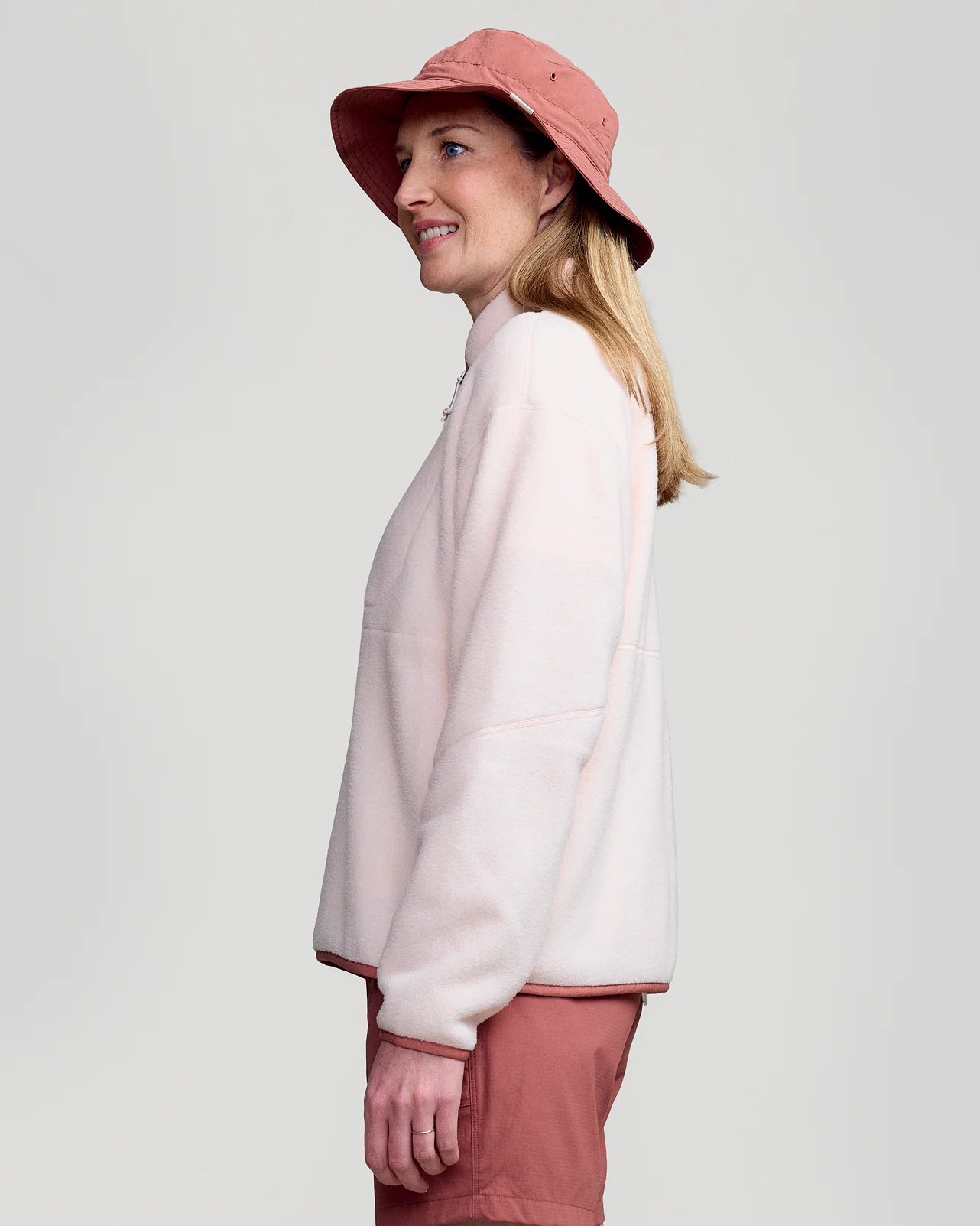 Women's Trailhead Fleece 1/4 Zip Pullover - Peachy - Image 4