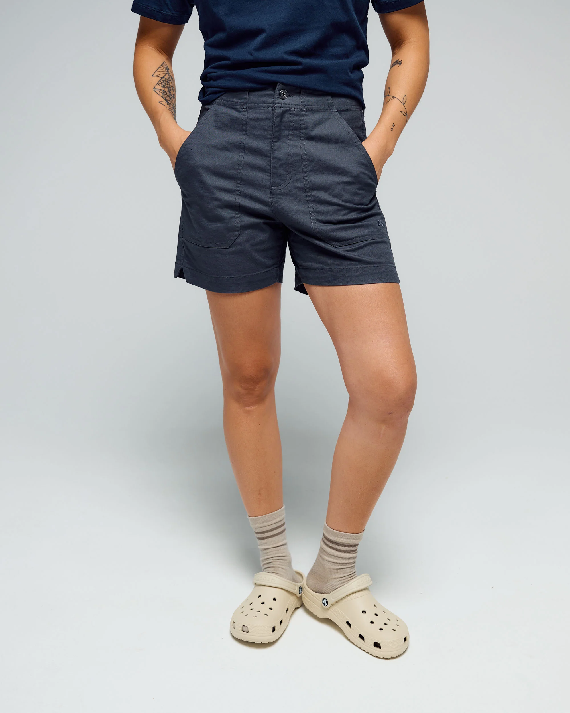 Women’s Weekend Cotton Shorts - Shale