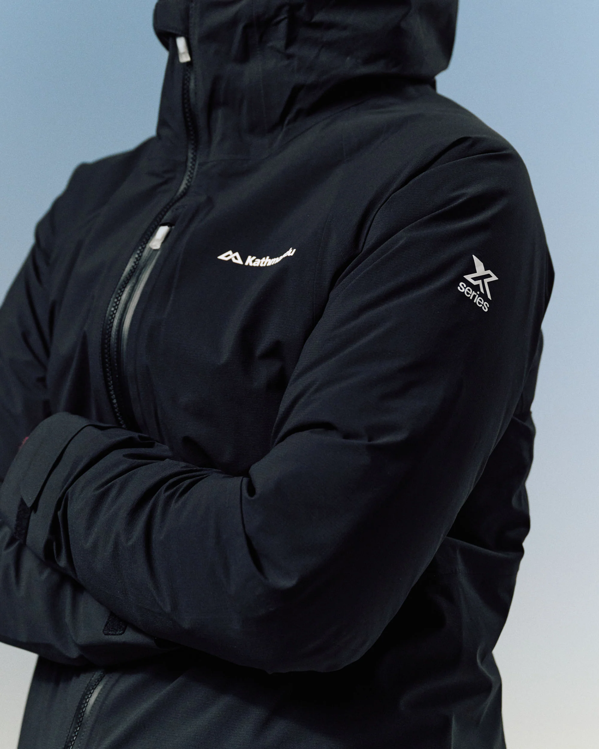 Women's XT Series Cordura 3L Rain Jacket - Black Stingray - Image 6
