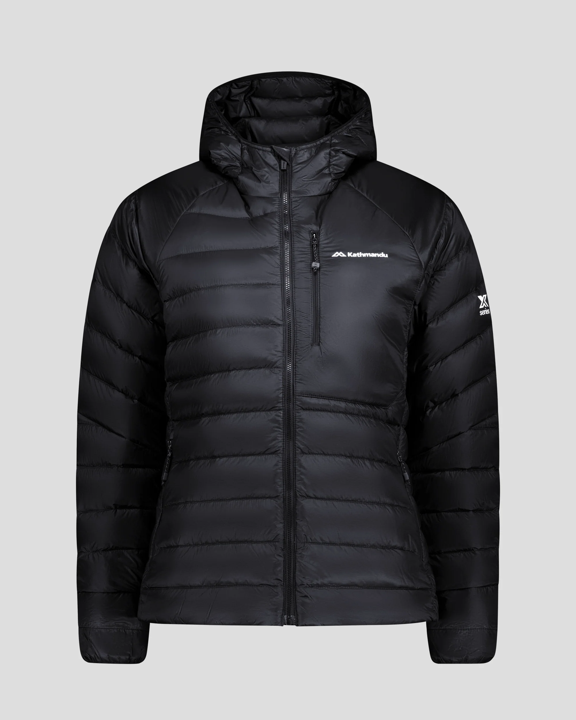 Women's XT Series Cordura LT Down Hooded Jacket - Black Stingray - Image 5