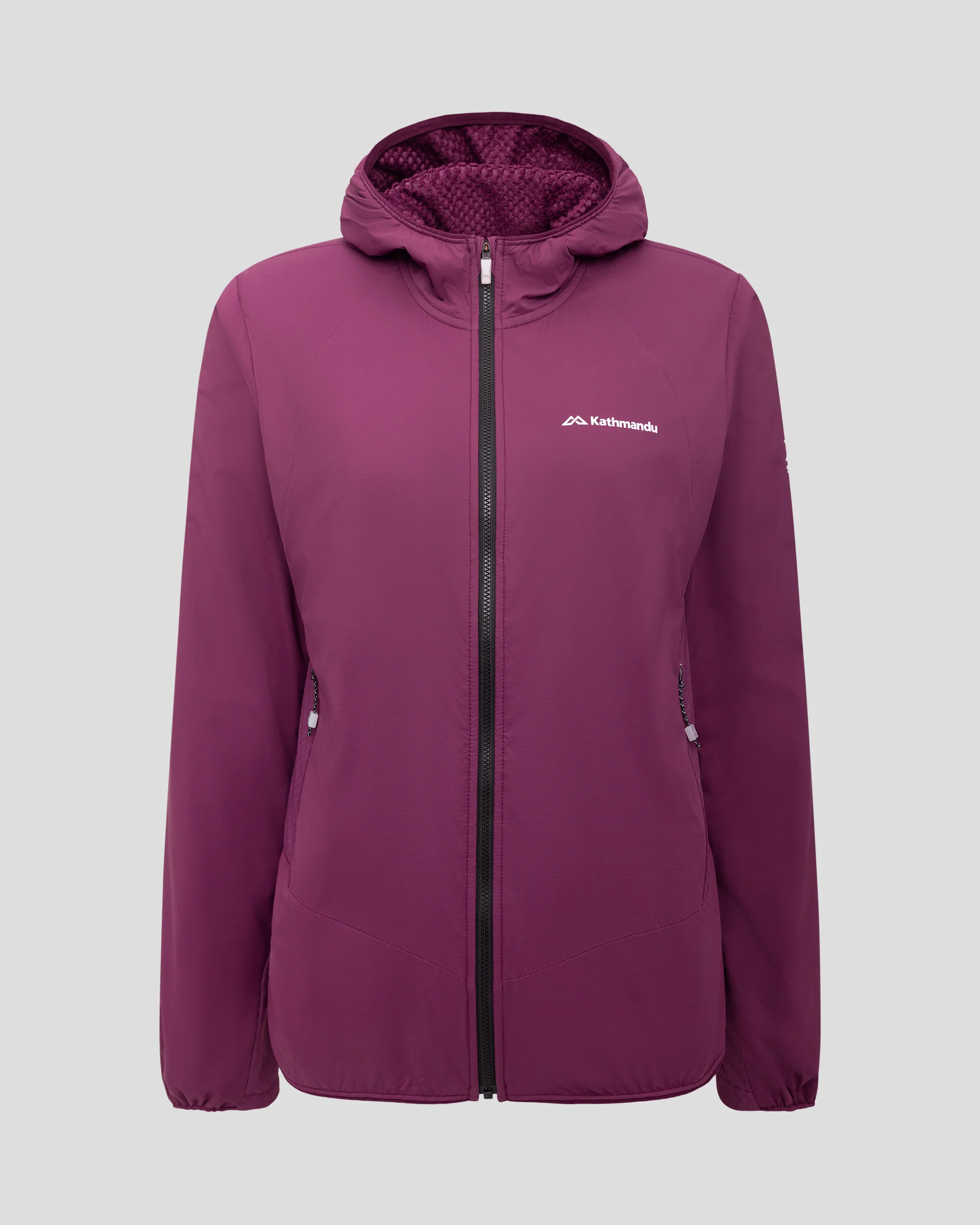 Women's XT Series Hybrid Octa Fleece Hood Jacket - Mulberry - Image 9
